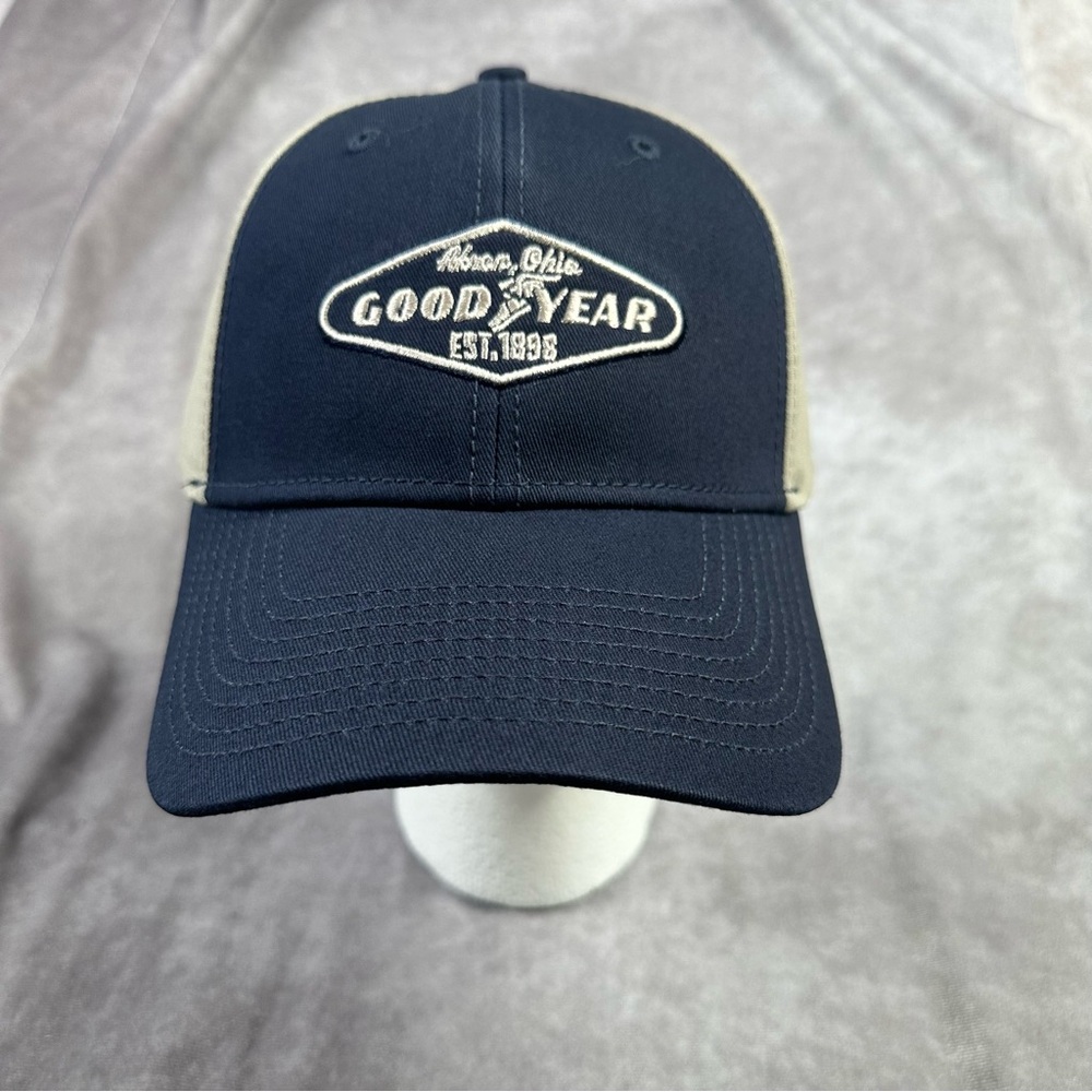 Goodyear Akron Ohio Snapback Hat Cap H3 Headwear Mechanic Tire Original NWT